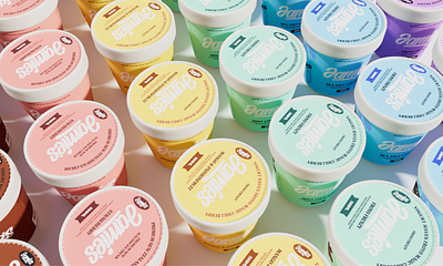 Ice Cream Packaging Design branding design illustration logo