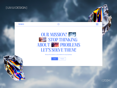 Wesolve Company branding deisgn graphic design landing logo ui ux uxui web design