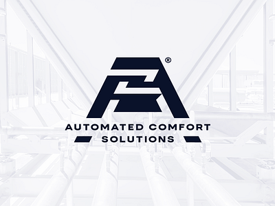 ACS Automated Comfort Solutions Logo Design a logo acs branding hvac hvac logo logo logo design monogram wordmark