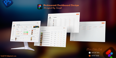 Restaurant Dashboard Web Ui Design admin panel control panel dashboard figma food modern new premium restaurant ui unique user experiences user interface ux web website