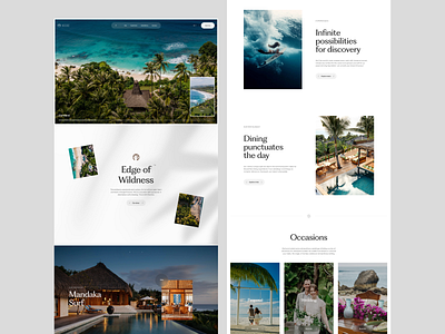 NIHI Sumba - Resort Website book clean design hotel minimal minimalist resort stay ui ux villa web design website