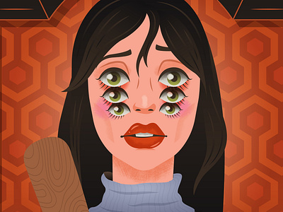 Wendy Torrance horror movie illustration shelley duvall stephen king the shining wendy torrance