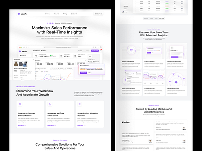 Salezify -Sales & Stock Management analytic bento crm dashboard management marketing minimalist saas sales stock ui ux website white