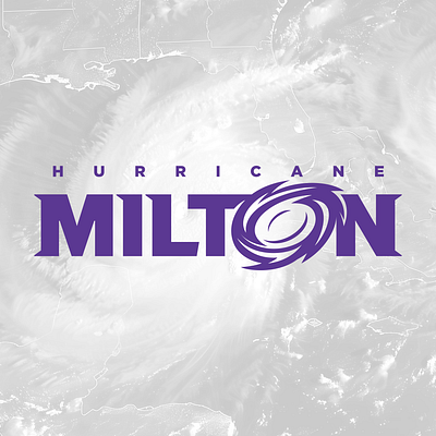 Hurricane Milton Logo florida hurricane logo milton