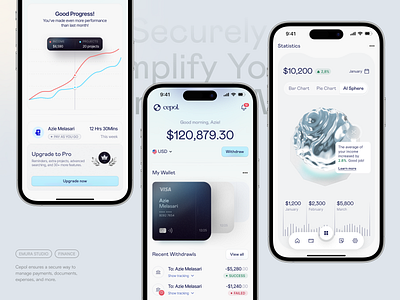 Cepol - Finance Mobile App ai ai sphere bank bank app banking card cmdk deel finance fintech graphic mobile mobile app product responsive saas transaction transfer wallet web app