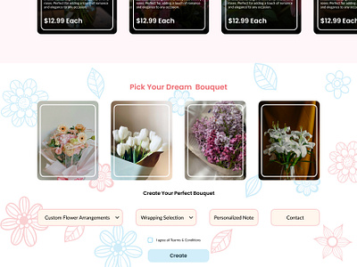 Flora – Elegant & Customizable Flower Shop Website creativeui custombouquet designinspiration ecommerce flowershop graphics design interactiondesign minimaldesign modernui onlineshopping product design responsivedesign subscriptionservice ui uidesign uiux userexperience ux uxdesign web design