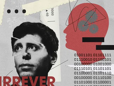 Altman Collage ai artificial intelligence collage collage design editorial editorial design editorial illustration news sam altman