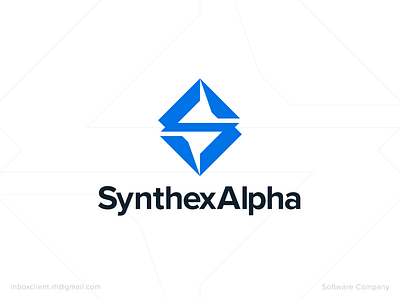 SynthexAlpha - Software Company Logo Design 2 letter logo best dribbble shots brand identity branding modern logo monogram logo monogramlogo rimongraphics s a letter logo s a logo software company software company logo design software logo design tech branding tech company logo design tech logo technology logo unique logo