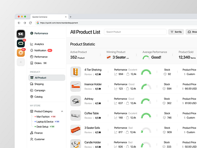 Store Inventory Dashboard dashboard dashboard analytics dashboard design design e commerce e commerce dashboard inventory inventory dashboard inventory stock online shop online store product product design shop stock management storage management store dashboard ui ui design ux