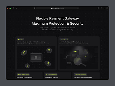 Finance - Feature Design barly card clean dark design designer feature graphic design illustration product design product illustration saas ui uidesign ux uxdesign uxerflow web web design website