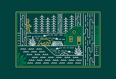 Wildcome Home 2 adventure animals apparel apparel design backpacker bear bigfoot cabin camping forest national park nature outdoors print on demand redwood t shirt t shirt design wild wildlife yeti