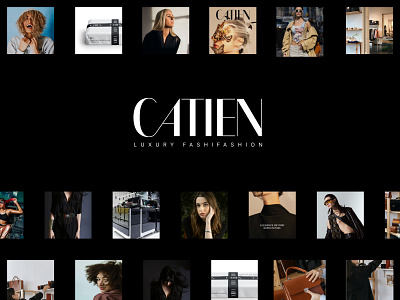 CATIEN - Luxury Fashion brand identity branding clean clothing fashion fashion logo graphic design logo luxury luxury design luxury fashion luxury logo minimalist modren streetwear visual identity