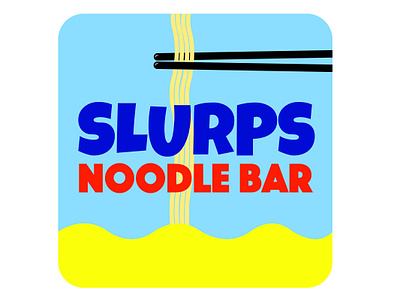 Slurps Noodle Bar Logo branding graphic design logo restaurant design