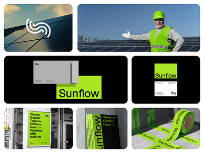 Sunflow- solar, energy logo design, branding brand guidelines brand identity branding energy graphic design icon logo renewable solar energy solar energy logo solar identity solar logo solar system sun technological wardmark wind turbine