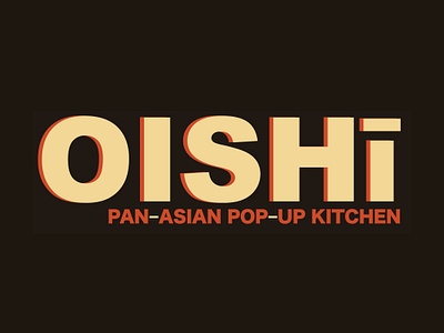 Oishi Pop Up Kitchen Logo branding graphic design logo restaurant design