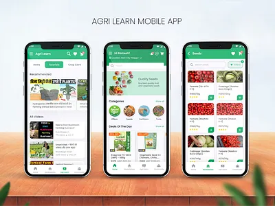 AgriLearn Mobile App app branding design figma graphic graphic design mobile app ui ux