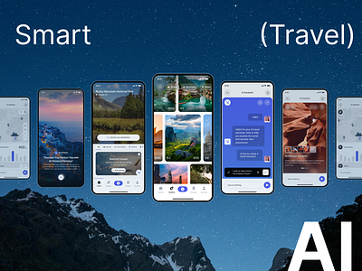 AI-Powered Travel App🌍 ai and travel ai travel app design app development branding graphic design travel app travel solutions travel tech ui ux