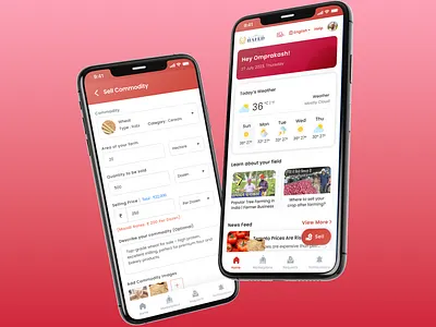 Farmer Marketplace & Learning Application app design figma graphic graphic design mobile app ui ux