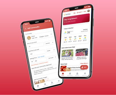 Farmer Marketplace & Learning Application app design figma graphic graphic design mobile app ui ux