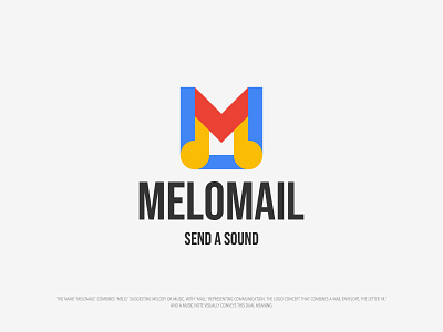 Melomail Logo Design, Mail icon + Music note + Letter M brand identity branding creative logo icon identity logo logo design logodesigner logos logotype m logo mail icon mail logo mail logo design mark melody modern logo monogram music logo unique logo