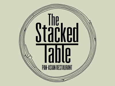 The Stacked Table Logo branding graphic design logo