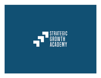 Strategic Growth Academy logo logo design strategic growth academy