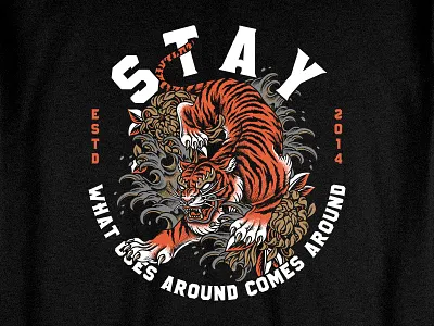 The Tiger artwork bodilpunk design drawing illustration merchandise tattoo teedesign