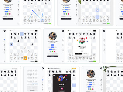 White chess branding chess chess design chess pieces design game game designe graphic design logo material design ui ux web white