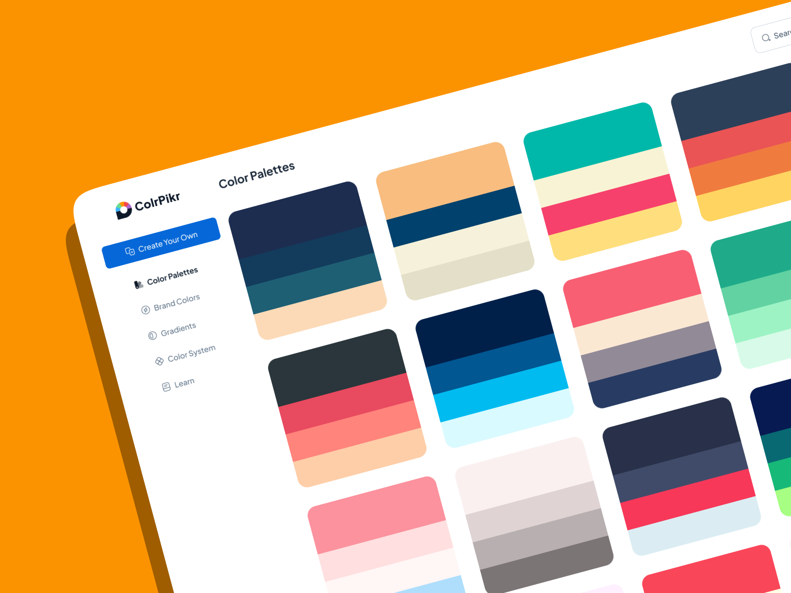 Example of ColrPikr: A color picker application