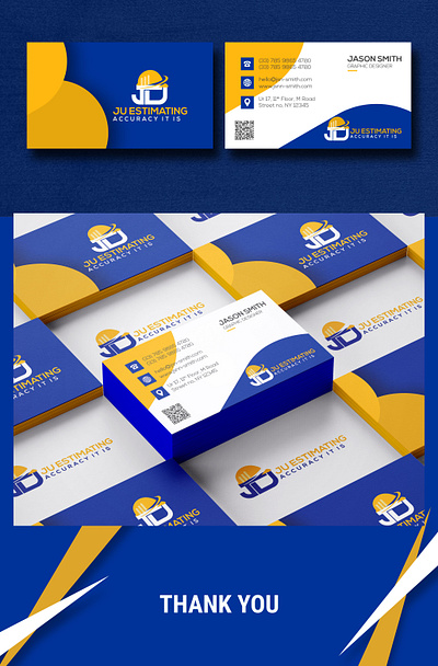 Attractive Business Card Design advertisement advertising attractive card design blue brand design branding business business card card card design card marketing corporate design graphic graphic design illustration logo marketing social media yellow