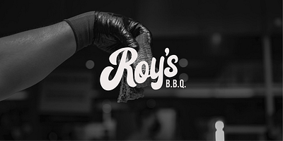 Roy's BBQ branding graphic design logo