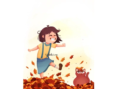 All set for fall 🍁 art illustration design artists autumn branding cat illustration character creative cute cute animals design fall graphic design graphics illustration kidlit mascot picture book procreate spot illustartions visual art