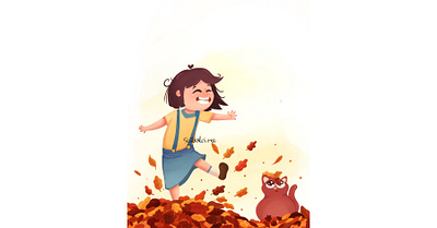 All set for fall 🍁 art illustration design artists autumn branding cat illustration character creative cute cute animals design fall graphic design graphics illustration kidlit mascot picture book procreate spot illustartions visual art