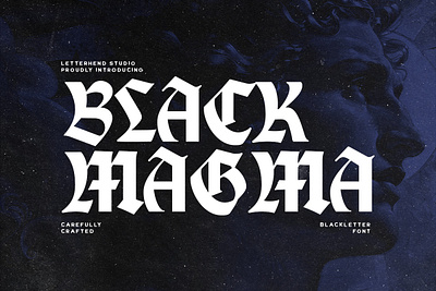 Black Magma Modern Blackletter freebies novel font