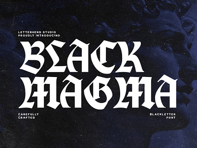 Black Magma Modern Blackletter freebies novel font