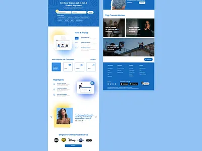 Job Search Site ( Entertainment Careers ) branding careersite design uxui design webdesign