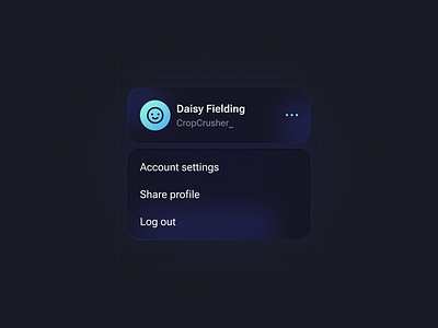 🕹️Gaming Plateform Profile Menu gamertag gaming product design profile settings ui ux