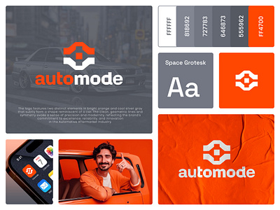 automode brand identity design auto repair automobile logo automotive after market branding branding car logo car parts design graphic design icon identity logo logodesign mechanical minimal logo tuning vehicle logo