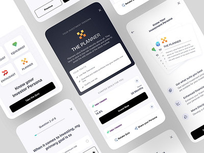 Fintech Investment Quiz UI - Gamification agency design ecommerce fintech ios product design question quiz usewexperience