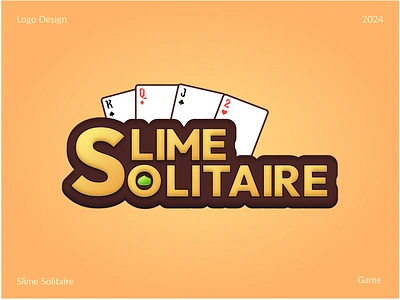 Slime Solitaire Game - Game Logo Design artist brand identity branding classic card game game game design game logo gamification gaming graphic design logo logo design logo game logo mark logotype modern logo solitaire symbol visual identity