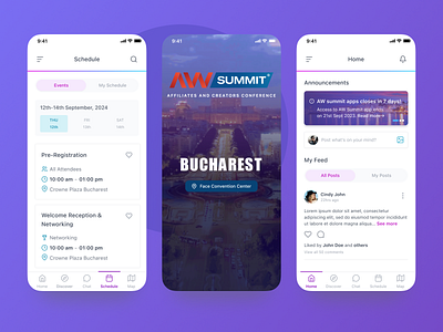 AW SUMMIT 3d animation app banking branding design graphic design illustration logo mobileui motion graphics typography ui ui ux design uidesign ux