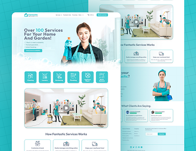 Cleaning Company Web Desing. cleaning cleaning service cleaning website design ui ui design uiux uk web design web design for cleaning company