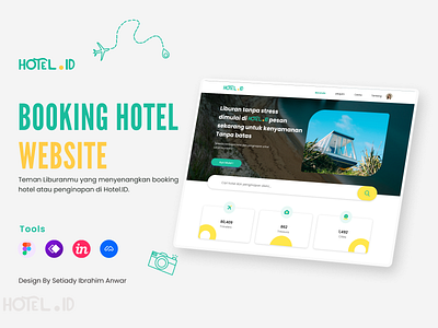 Hotel.Id - Booking Hotel Website branding design illustration ui ui desain ui design uiux ux web website