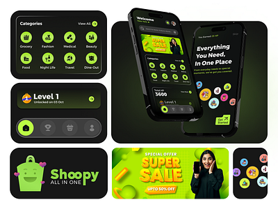 Latest Super App UI Design all in one app app design app ui design booking entertainment gojek mobile app mobile app design payments shopping super app super app ui design ui design uiux