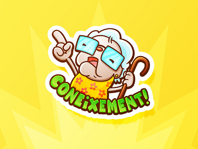 Coneixement! app cute design graphic design illustration kawaii motion graphics sticker stickers ui vector