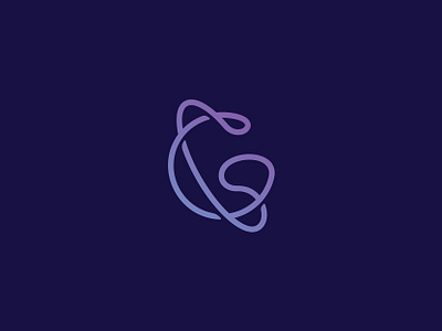 Planet G letter g logo minimalist modern planet simple