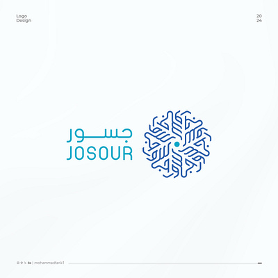 Josour Typography Logo arabic calligraphy design logo logo design logos mohammadfarik typography