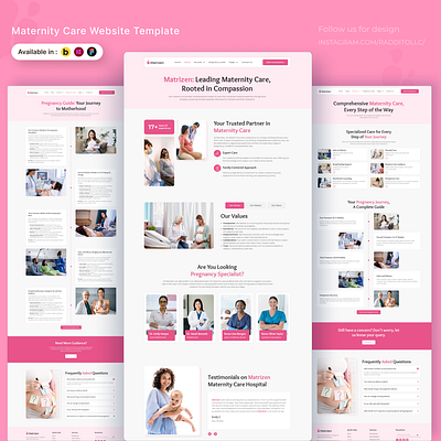 Maternity Care Website Design campassionate care design healthcare services healthcare website landing page maternity care maternitycarewebsite patient care patient centric pregnancy care ui ui design uiux design user friendly user interface web web design website