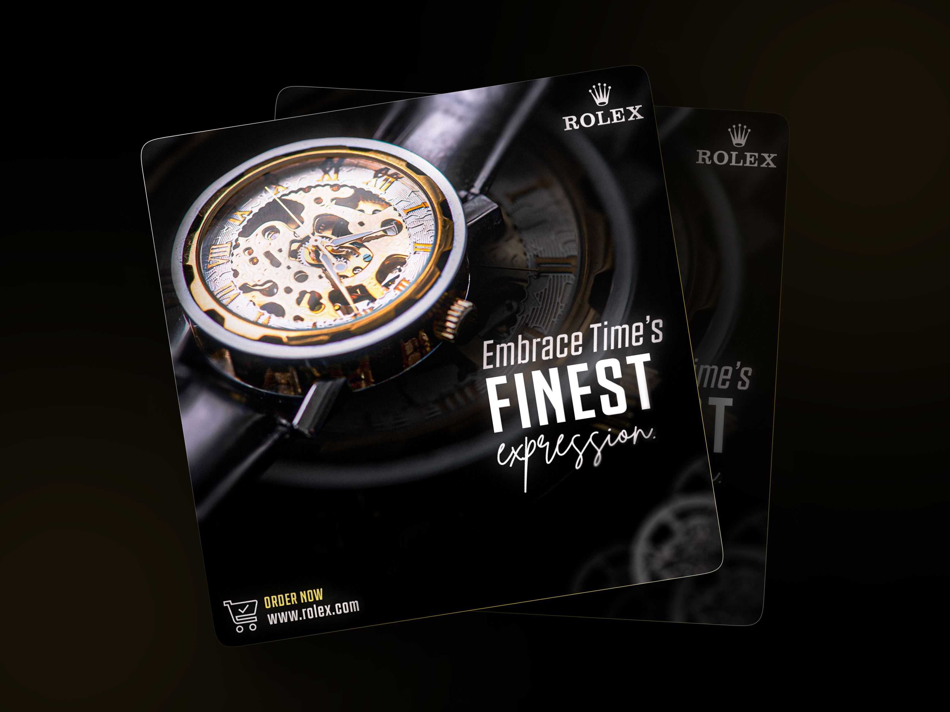 Social Media Post for A Watch. brand design graphic design illustrator indesign instagram post photoshop post rolex social media social media post watch social media post