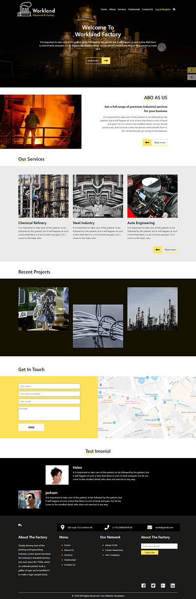 Workland Factory Website graphic design ui workland factory website